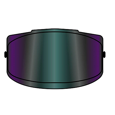 MATHISSE VISOR IRIDIUM MIRRORED