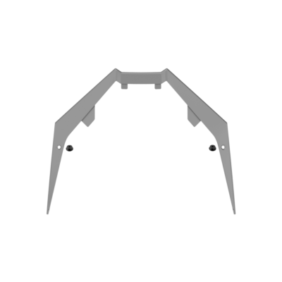 TWIST 3 EXTENDED SHORT PEAK WITH SCREWS INCLUDED GREY - TU