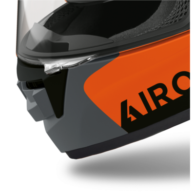 ST.501 CHIN AIR KIT GREY MATT (DOCK ORANGE) -TU