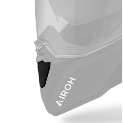 COMMANDER 2 CHIN VENT BUTTON BLACK MATT (FOR ALL MATT GRAPHICS) - TU