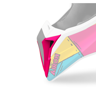 WRAAAP CHIN GUARD VENT PINK MATT (PAINT) - TU