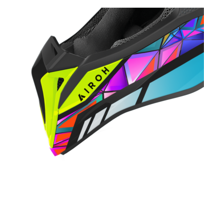 WRAAP/WRAAP YOUTH CHIN GUARD VENT YELLOW FLUO GLOSS (LOLLIPOP/DIAMOND) -TU