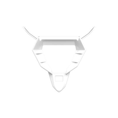 TWIST 3 CHIN VENT BASE WHITE GLOSS - TU