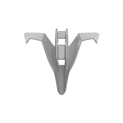 TWIST 3 CHIN VENT COVER GREY GLOSS - TU