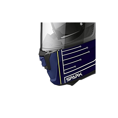 SPARK CHIN AIR KIT DARK BLUE MATT (CYRCUIT BLUE-RISE BLUE/YELLOW) -TU