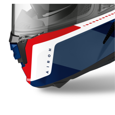SPARK CHIN AIR KIT BLUE GLOSS (SHOGUN BLUE/RED) -TU