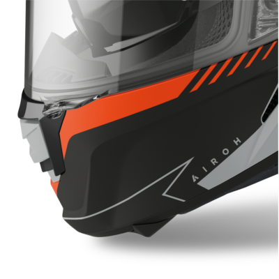 SPARK CHIN AIR KIT LIGHT GREY MATT (RISE ORANGE) -TU