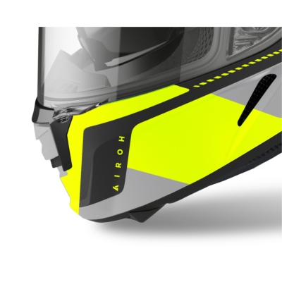 SPARK CHIN AIR KIT LIGHT GREY MATT (SHOGUN YELLOW) -TU