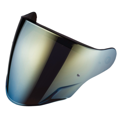 FLYON MIRRORED GOLD ANTISCRATCH VISOR PINLOCK PREPARED TU