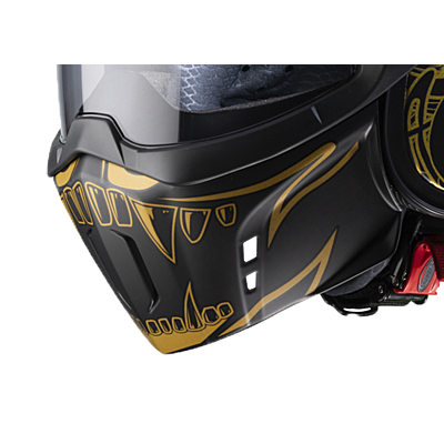 GHOST MAORI MASK BLACK/GOLD - TU