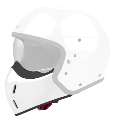 J110 CHIN GUARD WHITE GLOSS - TU