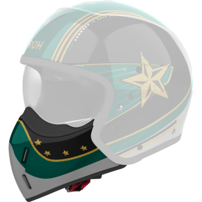 J110 CHIN GUARD COMMAND MINT GREEN GLOSS - TU
