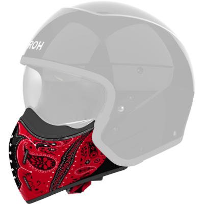 J110 CHIN GUARD PAESLY RED GLOSS - TU