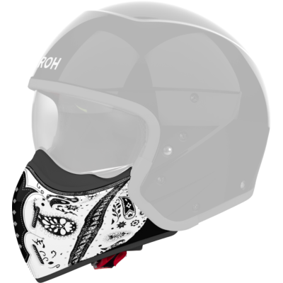 J110 CHIN GUARD PAESLY WHITE GLOSS - TU