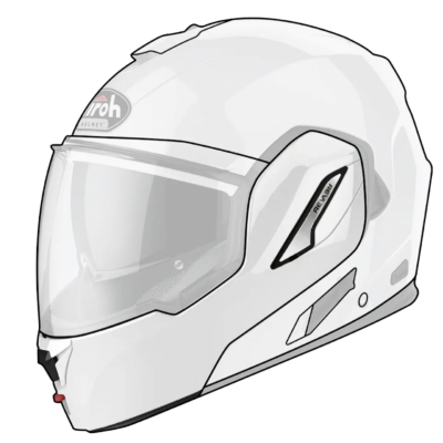 REV19 CHIN GUARD COLOR WHITE GLOSS -TU