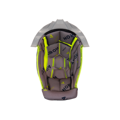 TWIST 3 ASN SYSTEM WASHABLE CROWN PADDING ASN SYSTEM GREY/YELLOW WITH LETTERING + GREY SUPPORT