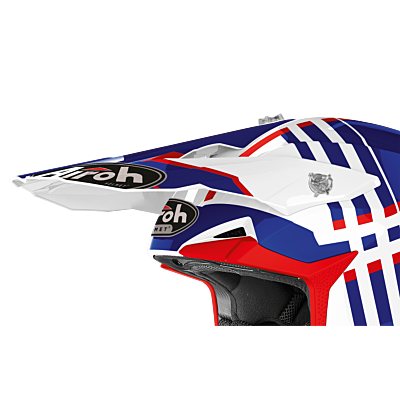 WRAAP/WRAAP YOUTH PEAK BROKEN BLUE/RED GLOSS -TU