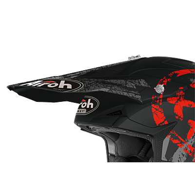 WRAAP/WRAAP YOUTH PEAK SMILE RED MATT -TU